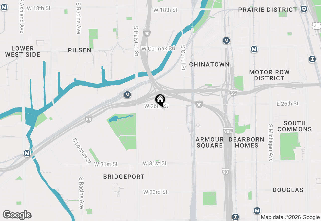 Map of 2615 S Lowe Avenue #1S, Chicago, IL 60616