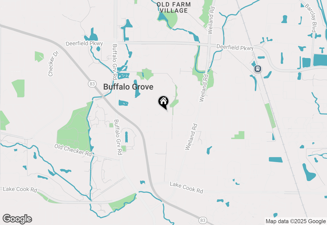 Map of 62 E Fox Hill Drive, Buffalo Grove, IL 60089