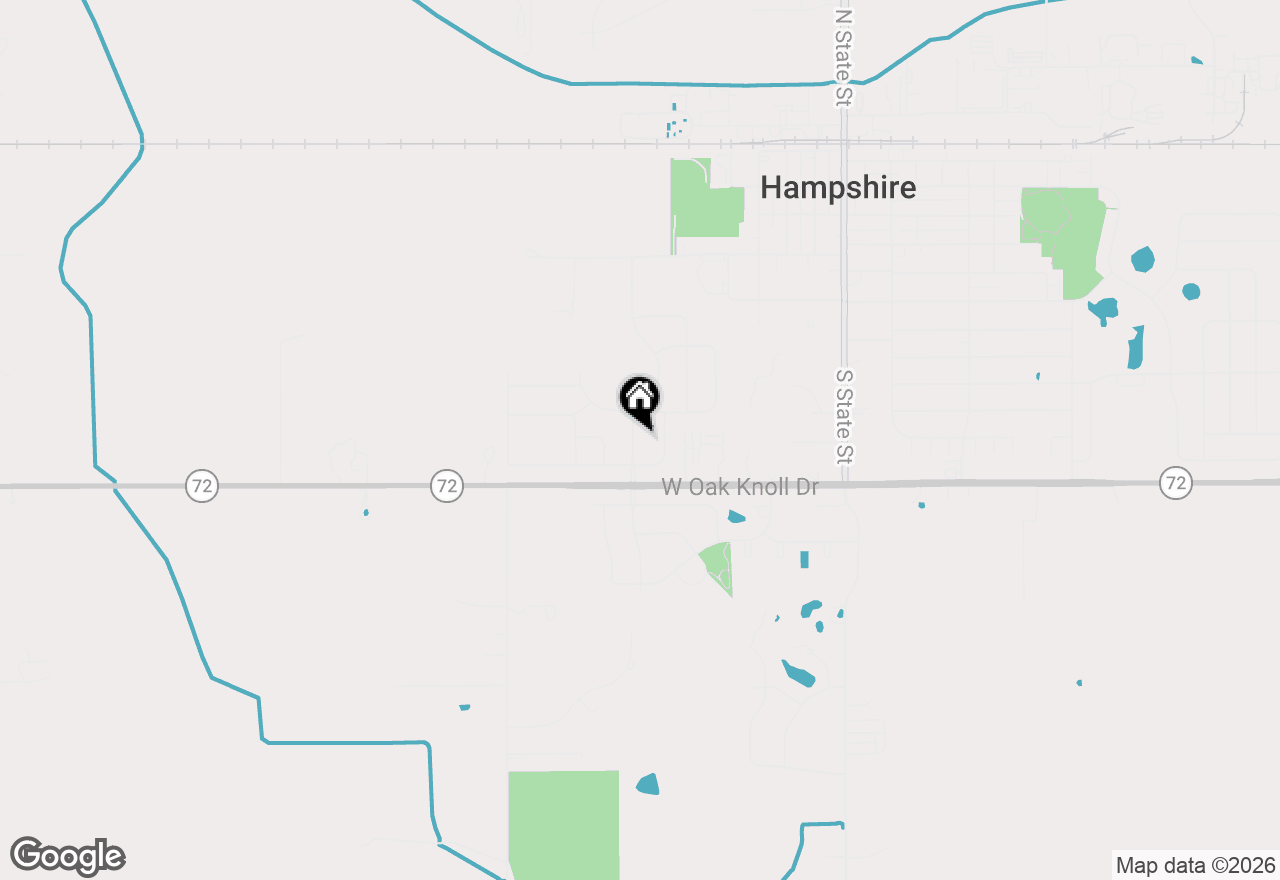 Map of 609 Prairieview Parkway, Hampshire, IL 60140