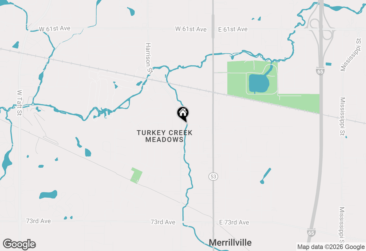 Map of 6701 Madison Street, Merrillville, IN 46410