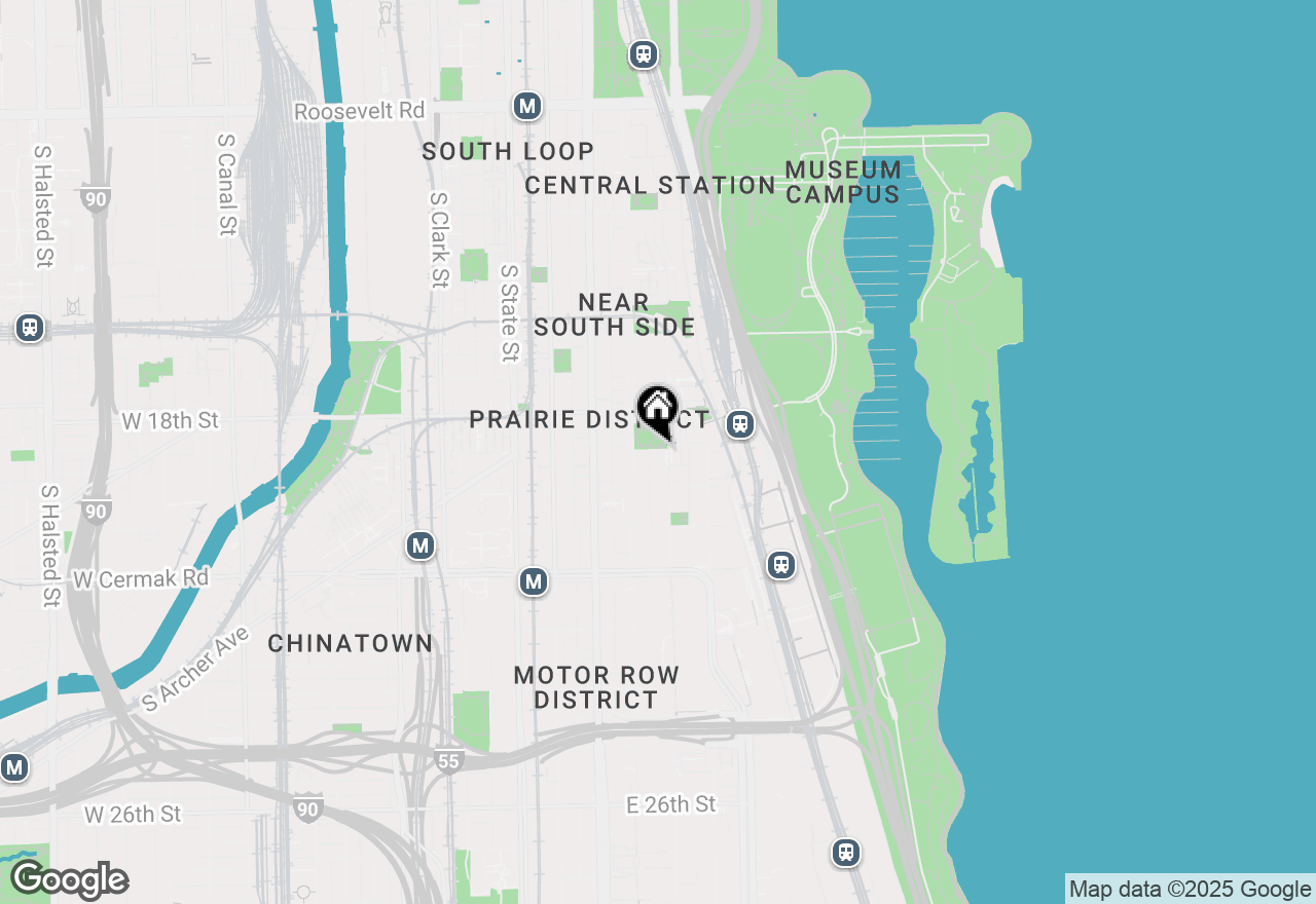 Map of 1900 S Prairie Avenue, Chicago, IL 60616