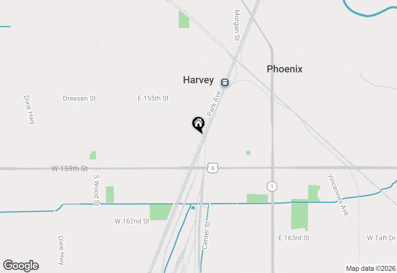 Map of 15708 Park Avenue, Harvey, IL 60426