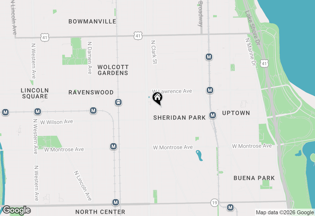 Map of 4651 N Greenview Avenue #410, Chicago, IL 60640