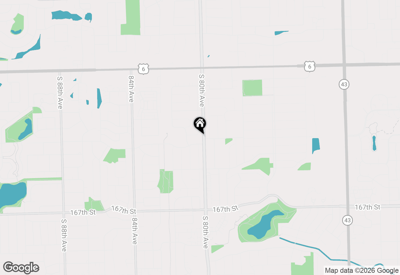 Map of 8007 Alexandria Drive, Tinley Park, IL 60477