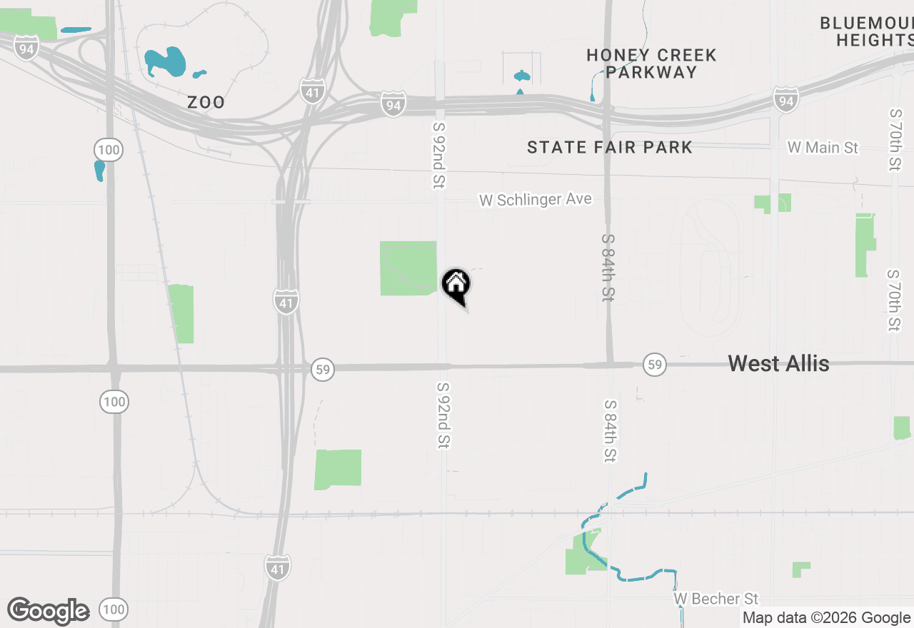 Map of 1215 S 91st St, West Allis, WI 53214
