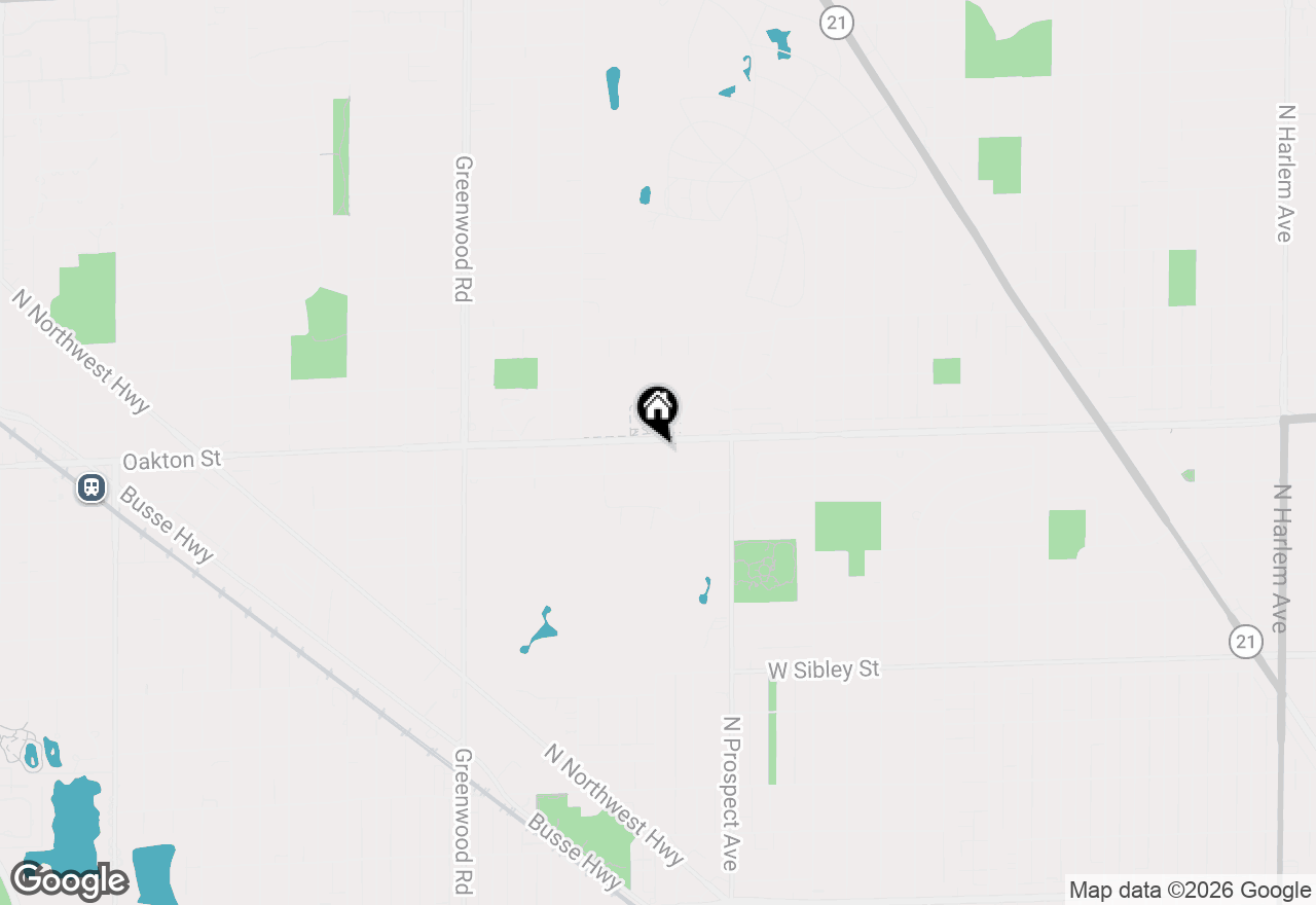 Map of 701 Oakton Street, Park Ridge, IL 60068
