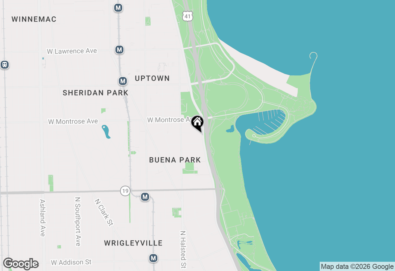 Map of 4250 N Marine Drive #2815, Chicago, IL 60613