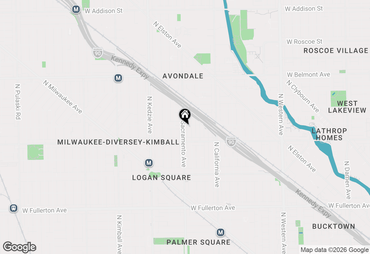 Map of 2855 N Sacramento Avenue, Chicago, IL 60618