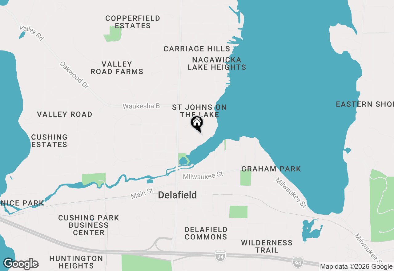 Map of 718 St. Johns Dr, Delafield, WI 53018