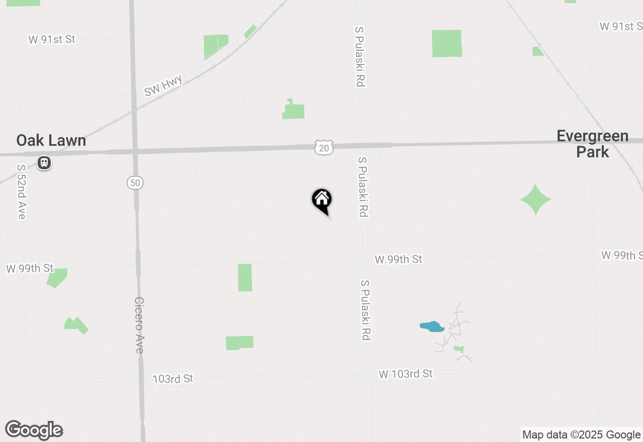 Map of 9716 S Karlov Avenue #107, Oak Lawn, IL 60453