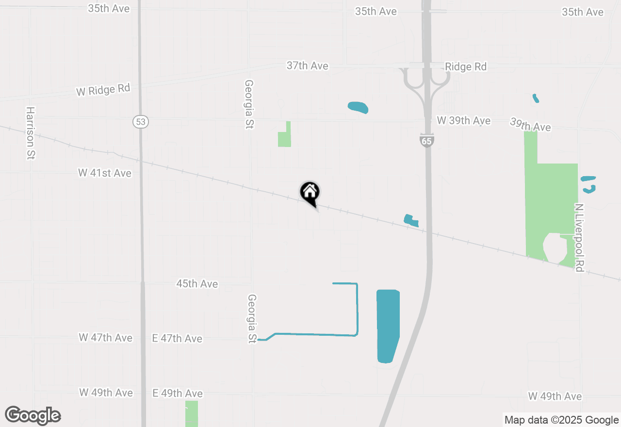 Map of 4241 Tennessee Street, Gary, IN 46409