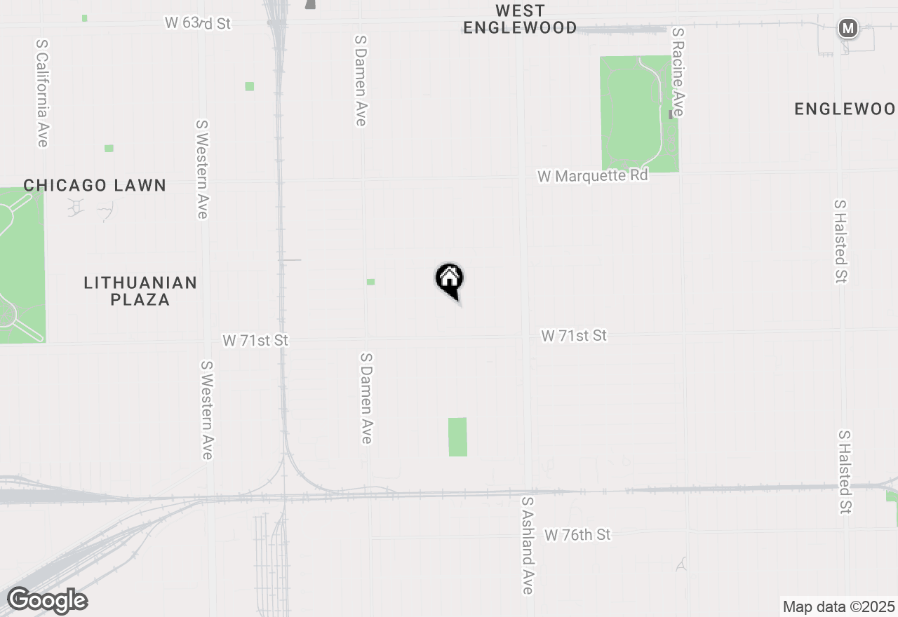 Map of 7015 S Wood Street, Chicago, IL 60636