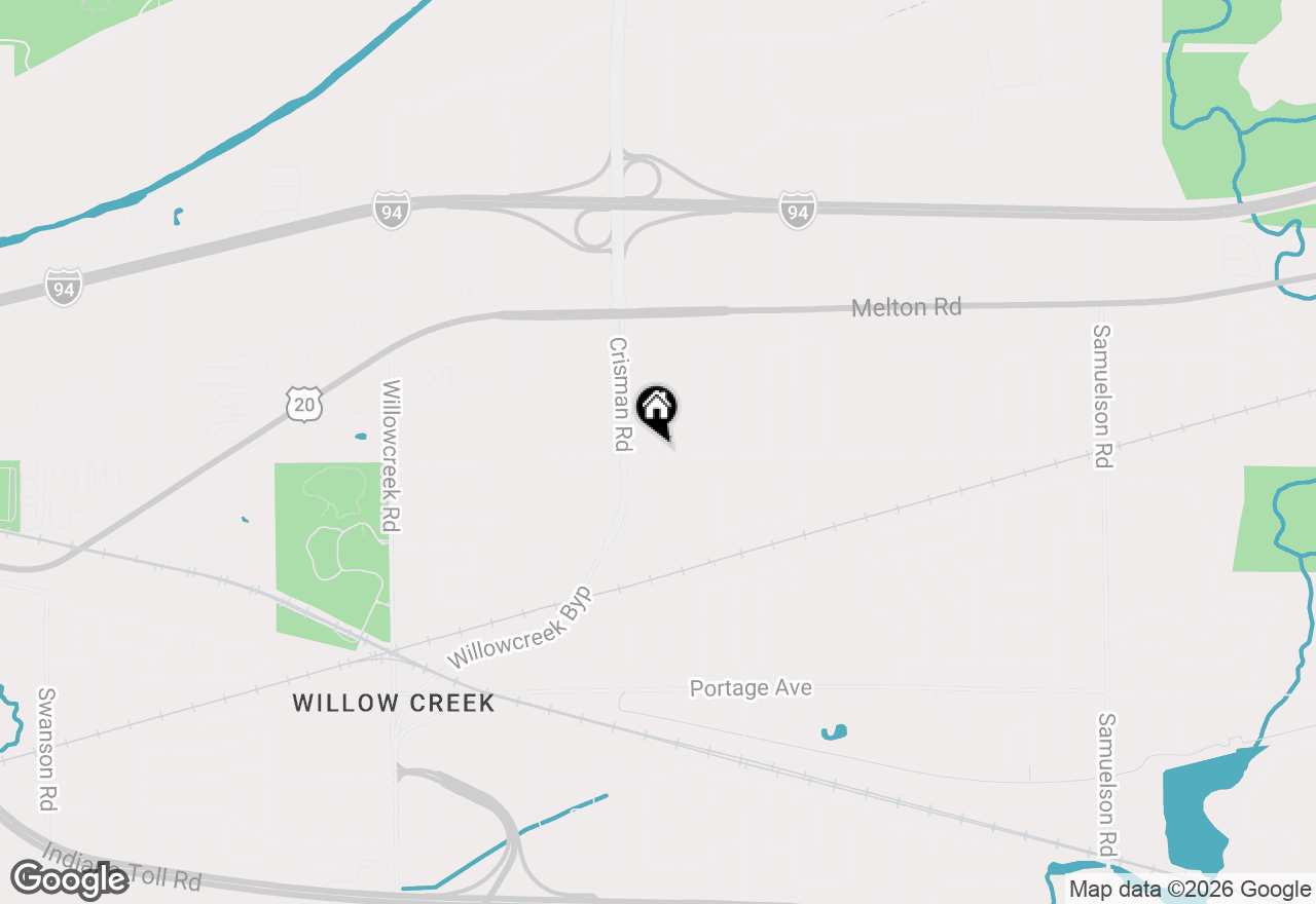 Map of 6286 Old Porter Road, Portage, IN 46368