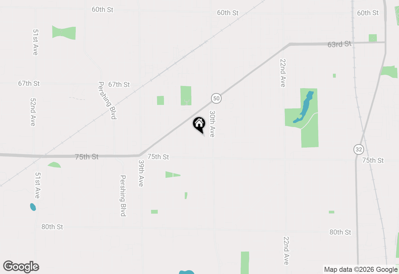 Map of 7215 32nd Ave, Kenosha, WI 53142