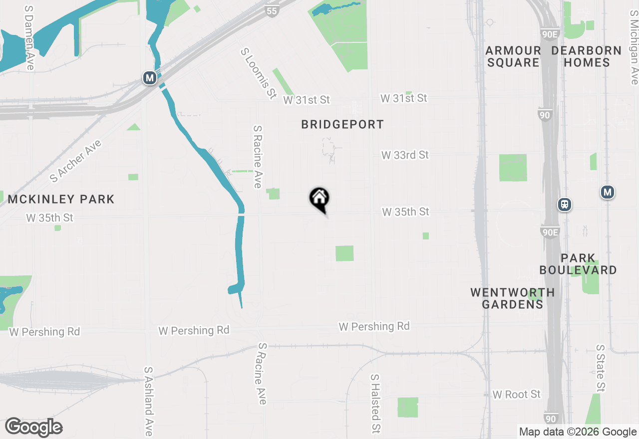 Map of 3505 S Morgan Street #P-61, Chicago, IL 60609