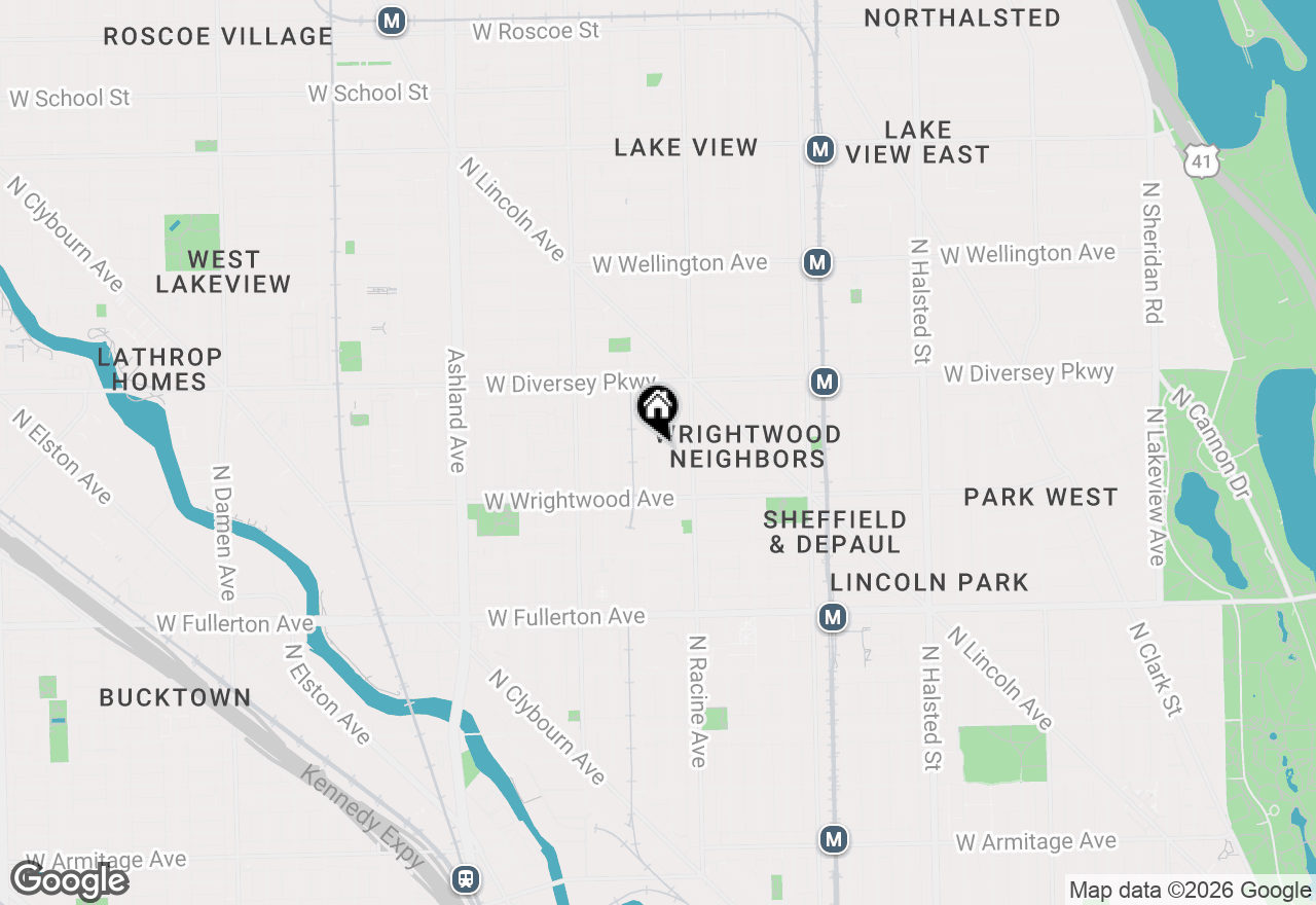 Map of 2648 N Magnolia Avenue, Chicago, IL 60614