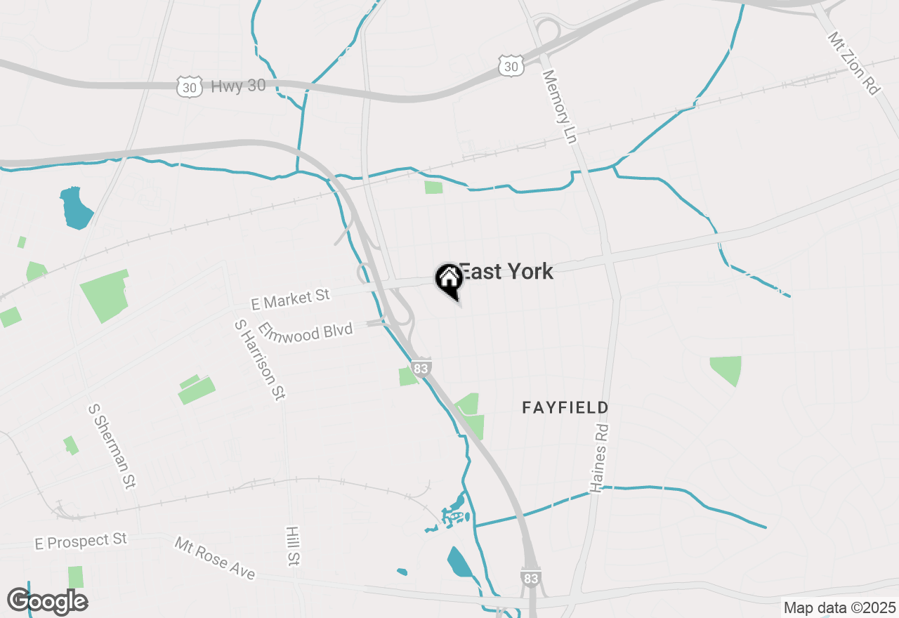 Map of 1853 Eastern Boulevard, York, PA 17402