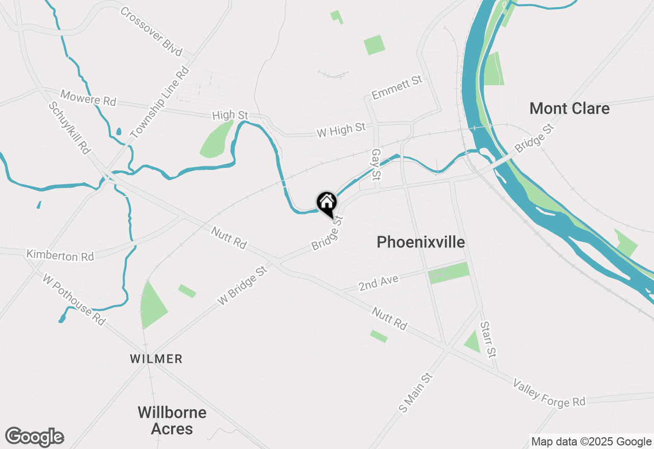 Map of 425 Bridge Street, Phoenixville, PA 19460