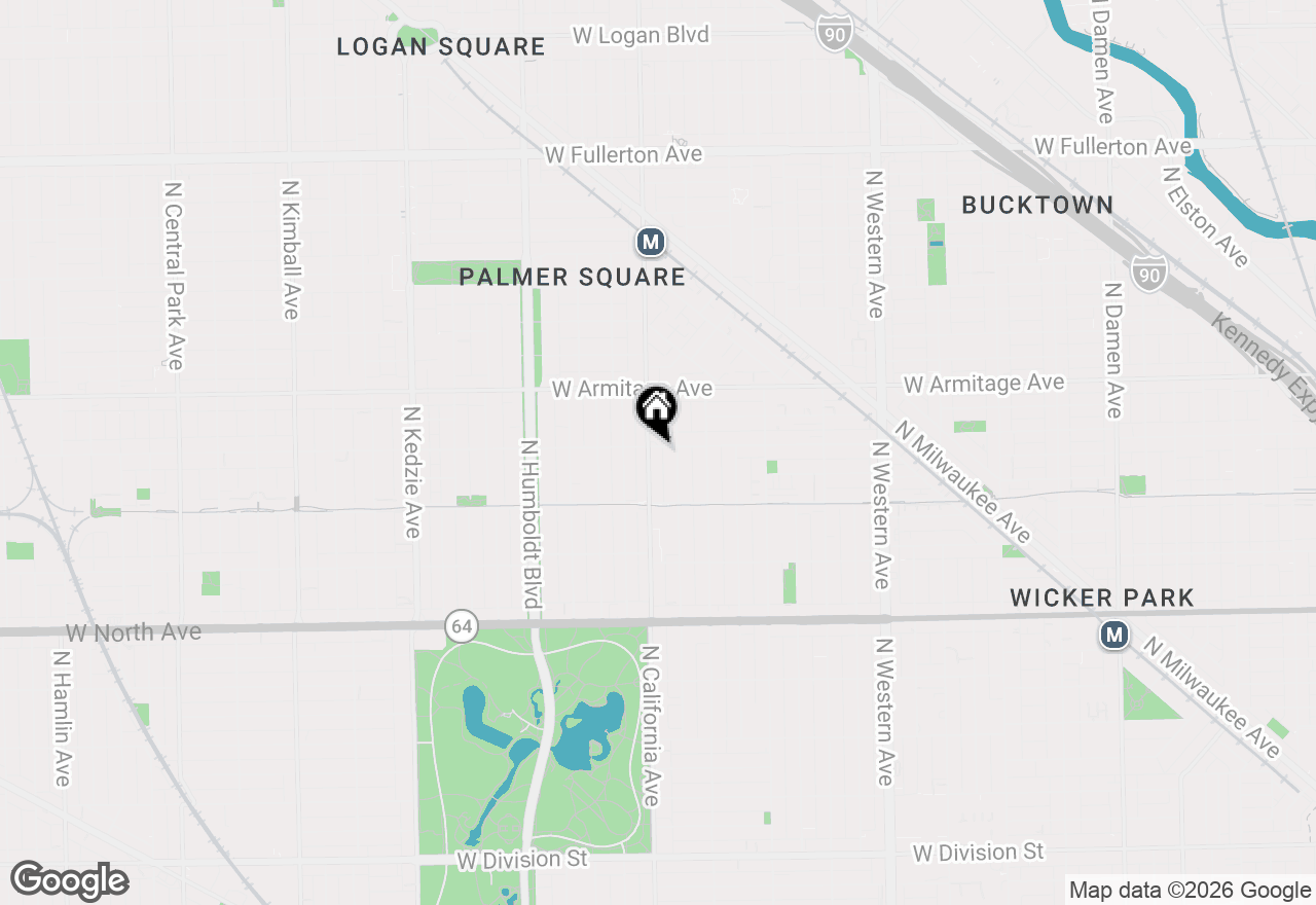 Map of 1857 N California Avenue #2, Chicago, IL 60647