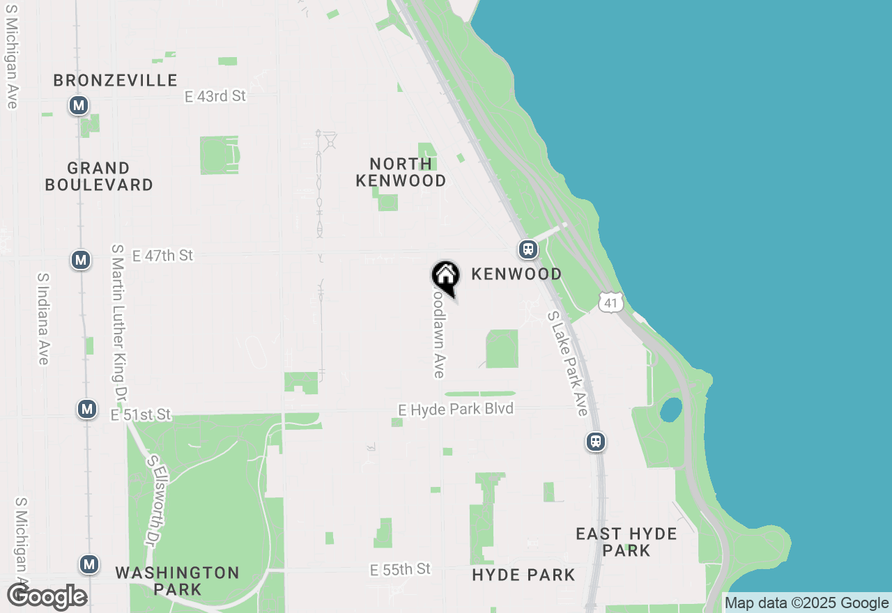 Map of 4825 S Woodlawn Avenue, Chicago, IL 60615