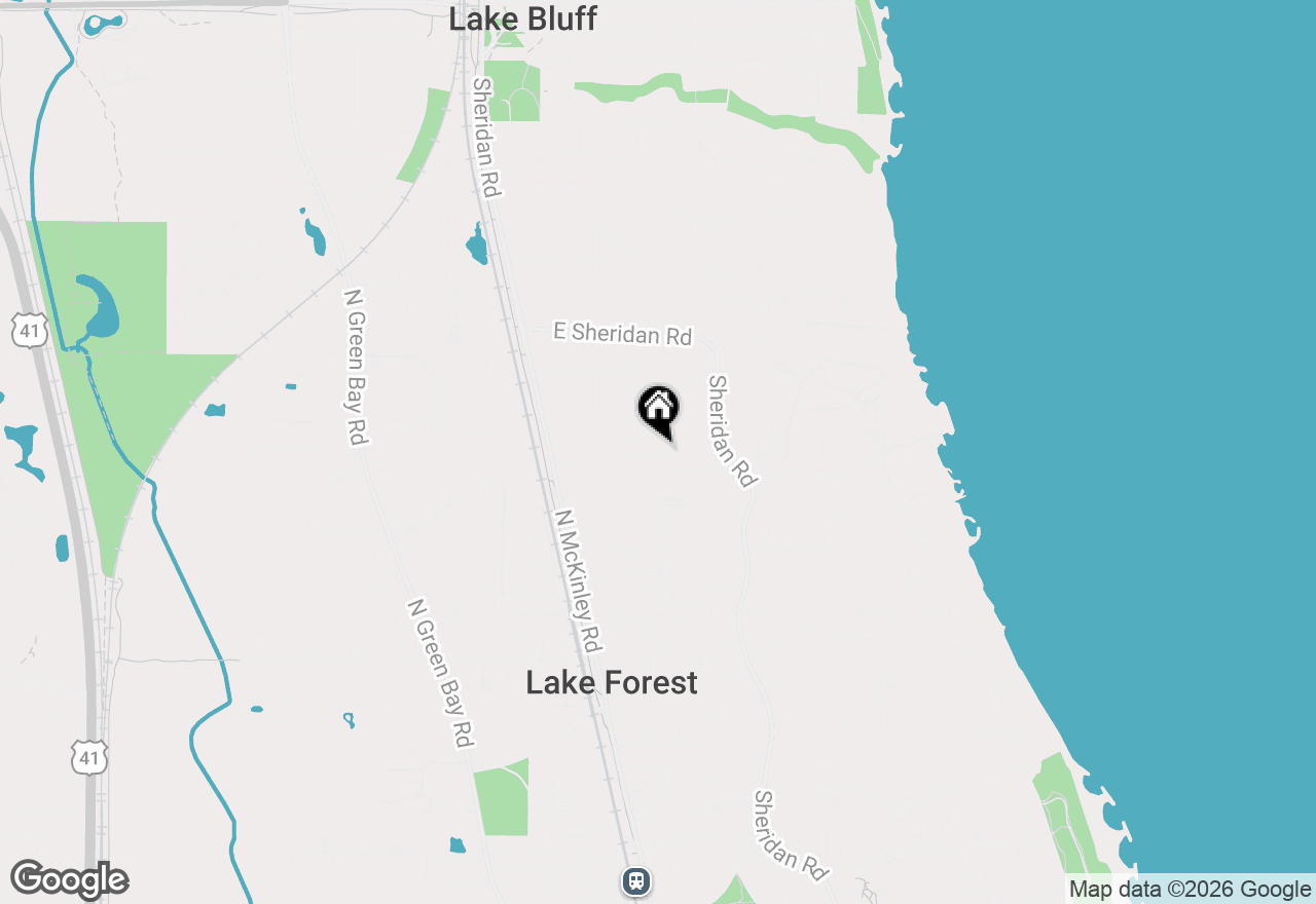 Map of 346 Spruce Avenue, Lake Forest, IL 60045