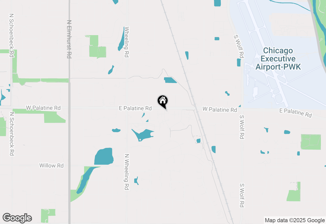 Map of 150 Lucerne Court, Wheeling, IL 60090