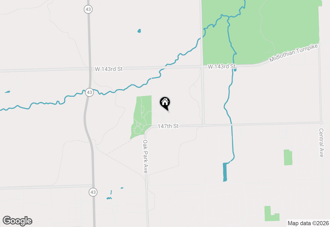 Map of 14547 Club Circle Drive, Oak Forest, IL 60452