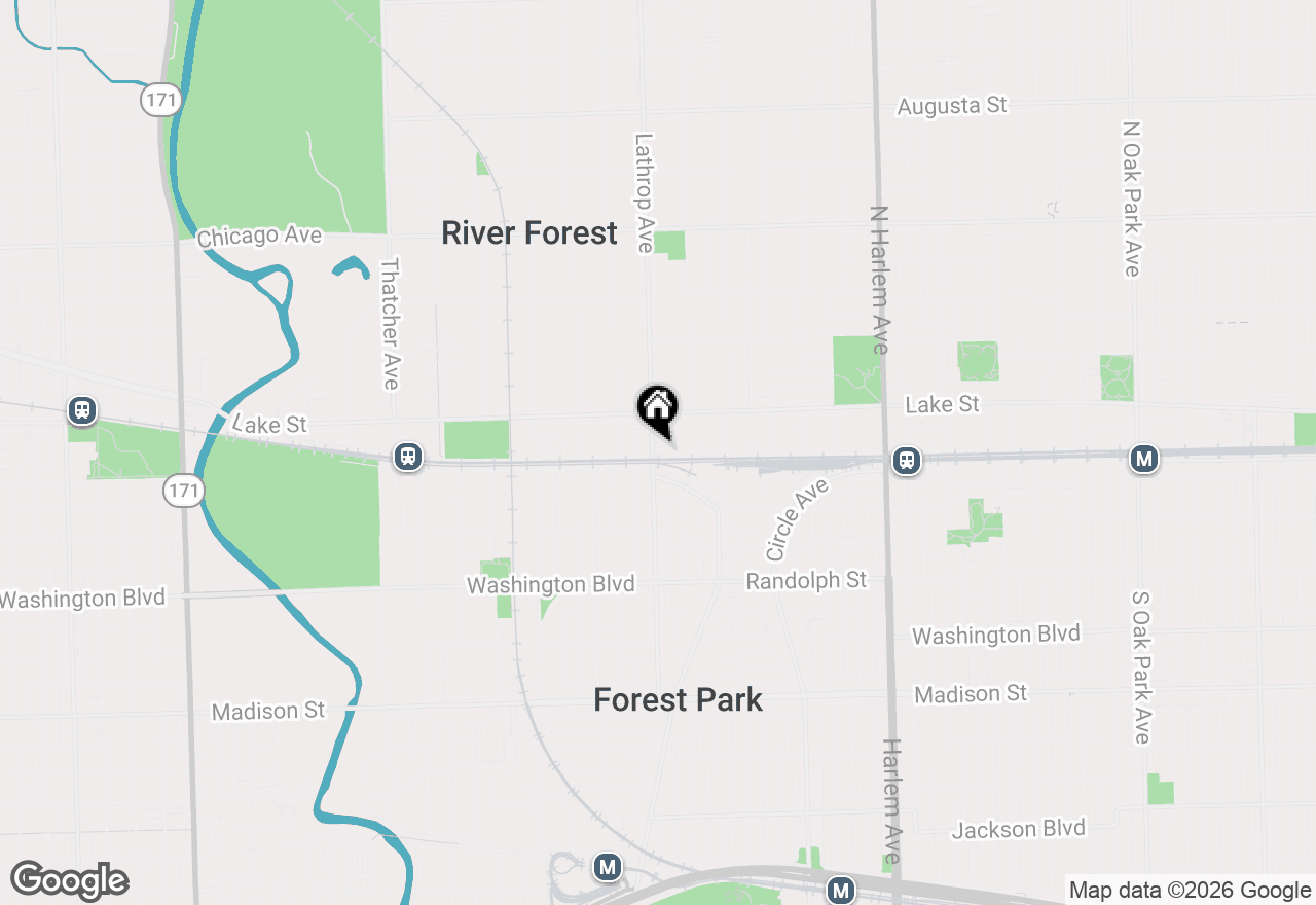 Map of 409 Lathrop Avenue #1B, River Forest, IL 60305