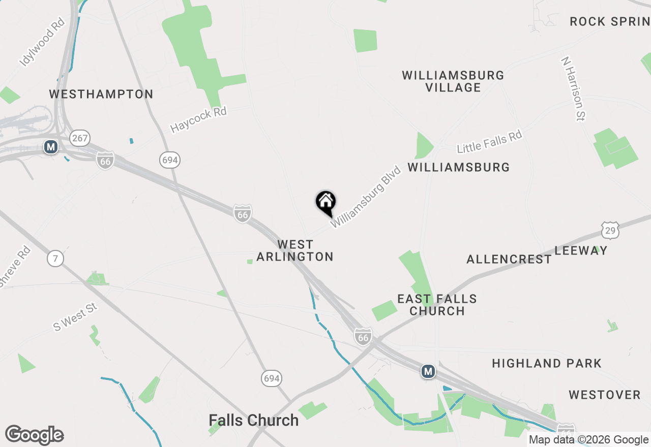 Map of 6719 Williamsburg Boulevard, Arlington, VA 22213