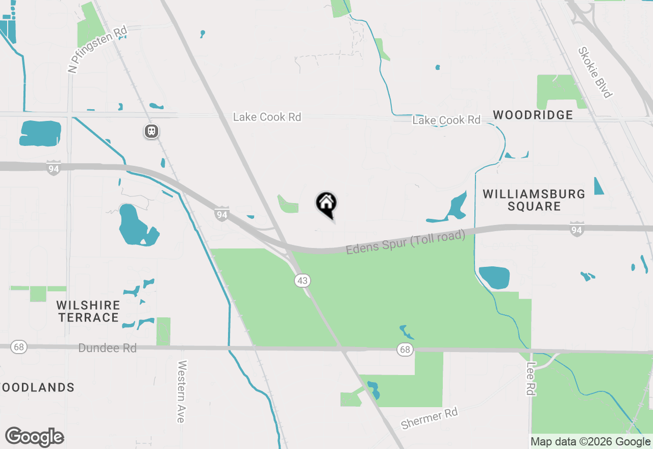 Map of 1851 Oakwood Road, Northbrook, IL 60062