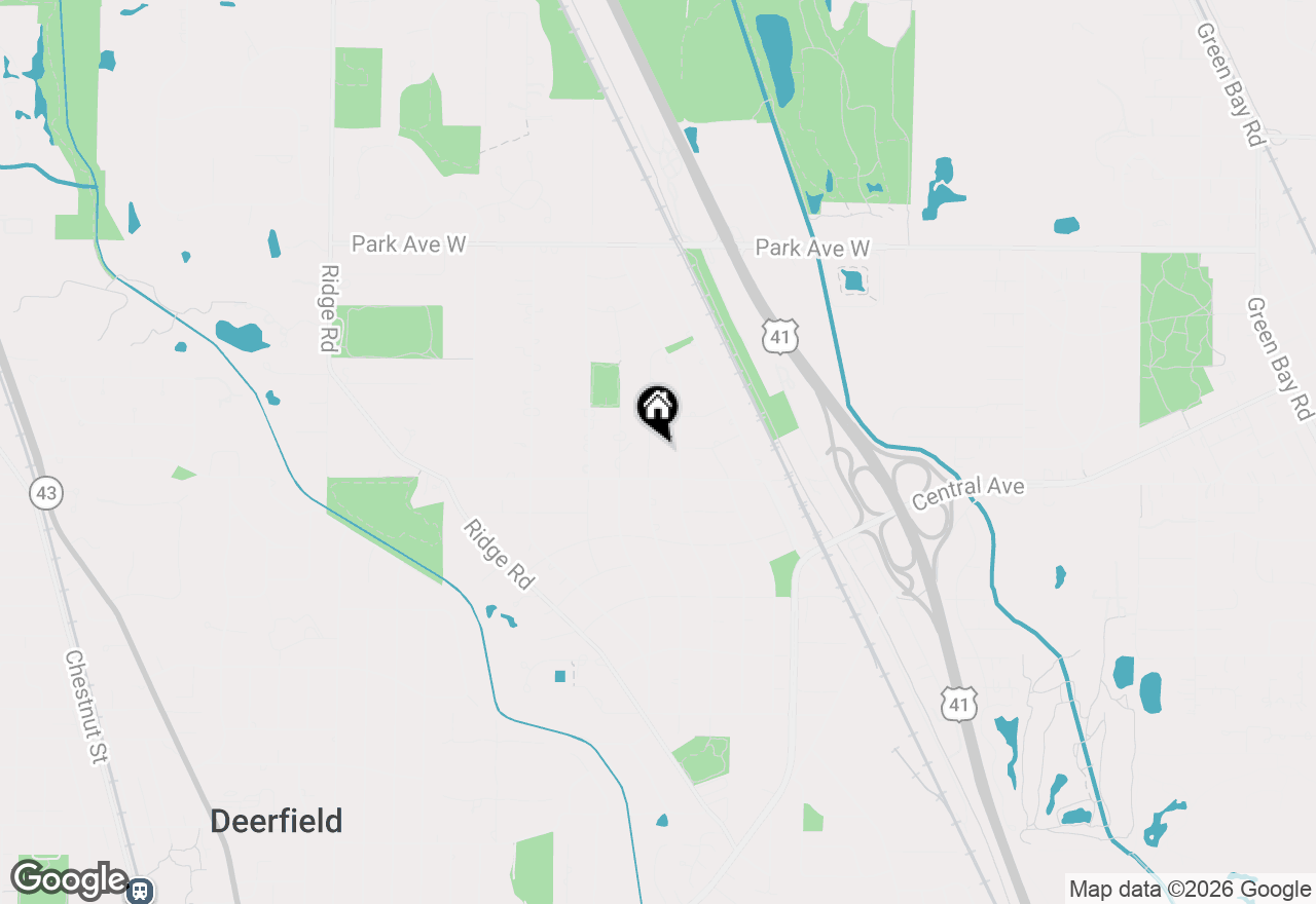 Map of 1645 Sherwood Road, Highland Park, IL 60035