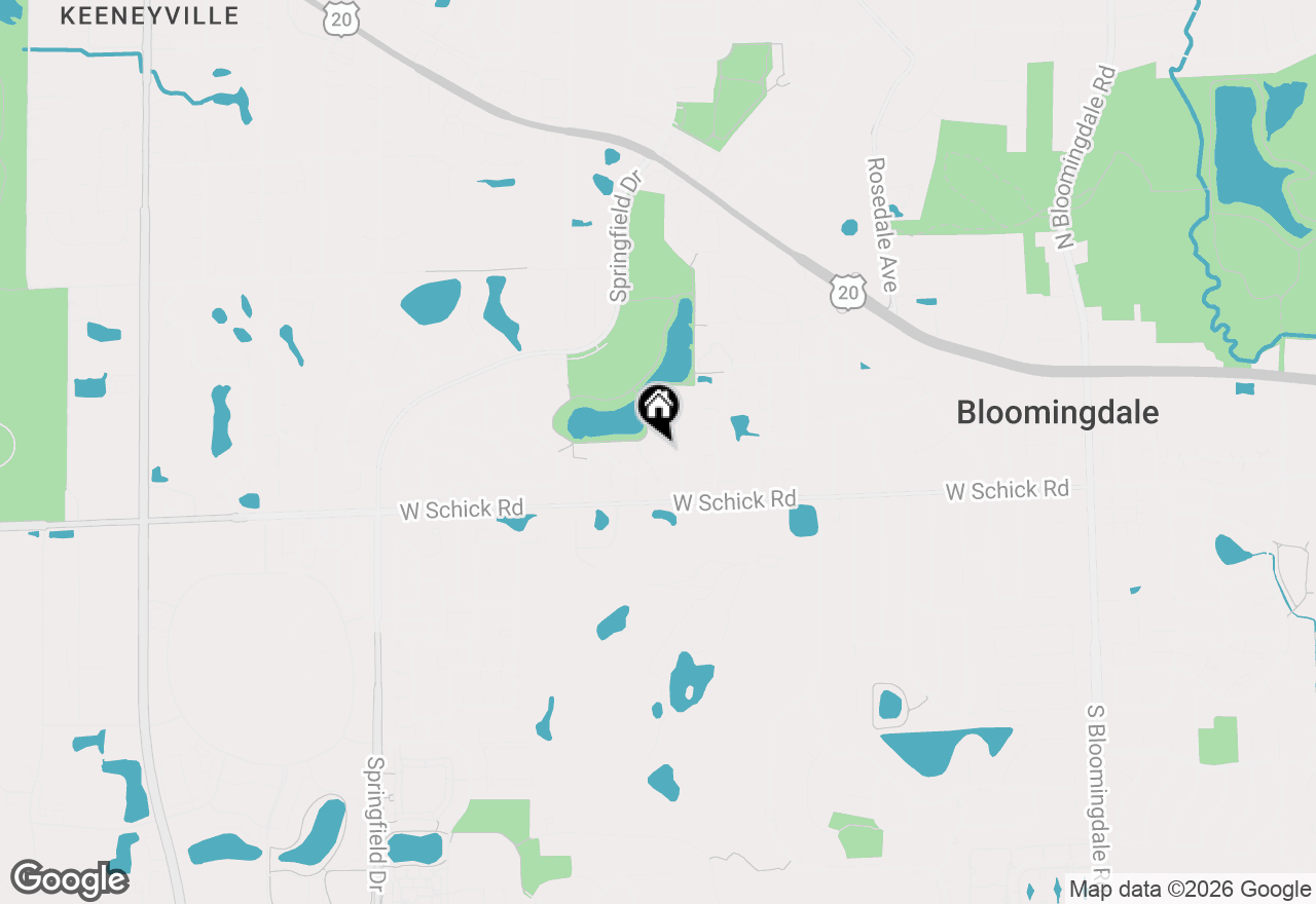 Map of 233 Lorraine Circle, Bloomingdale, IL 60108