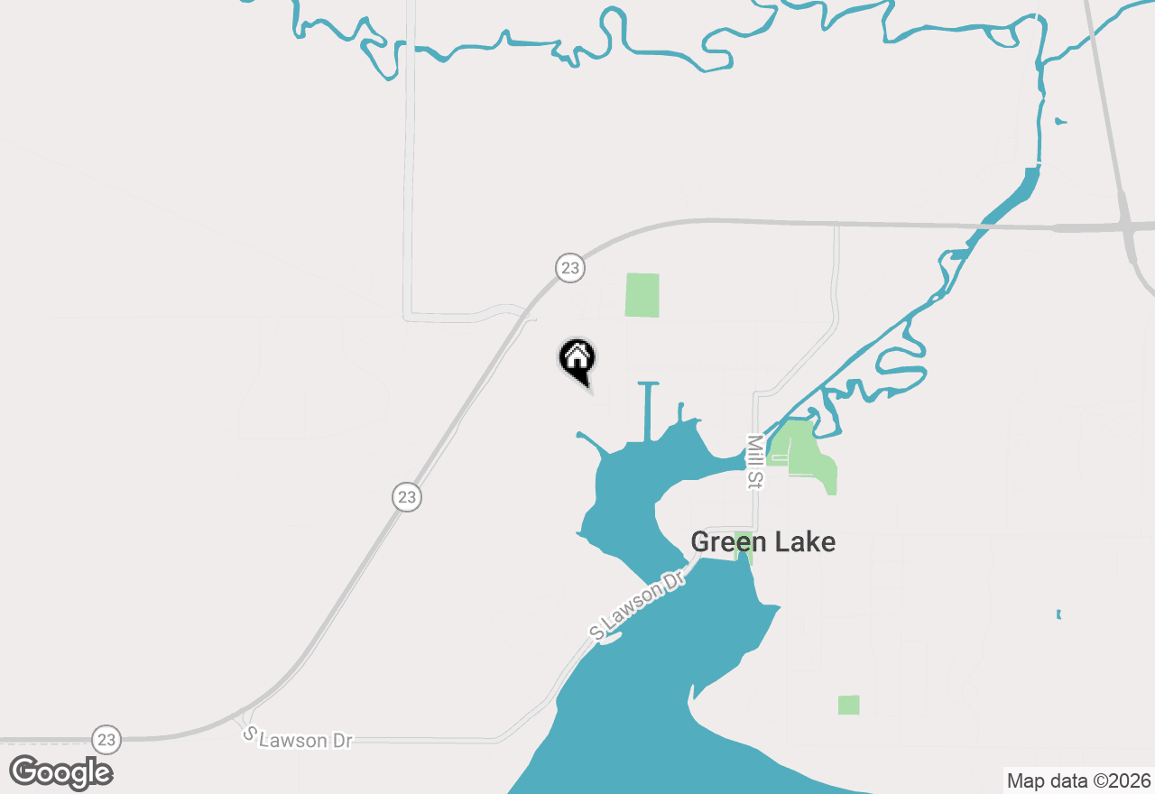 Map of 388 Palmer Avenue, Green Lake, WI 54941