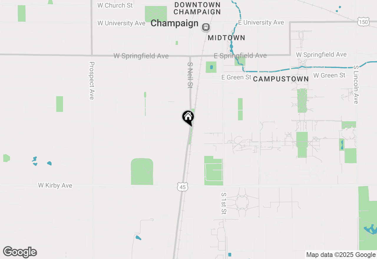 Map of 1005 S Neil Street, Champaign, IL 61820