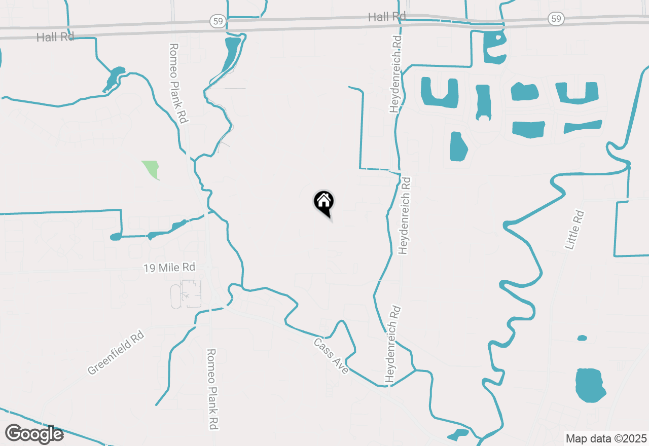 Map of 43377 Rivergate Drive, Clinton Township, MI 48038