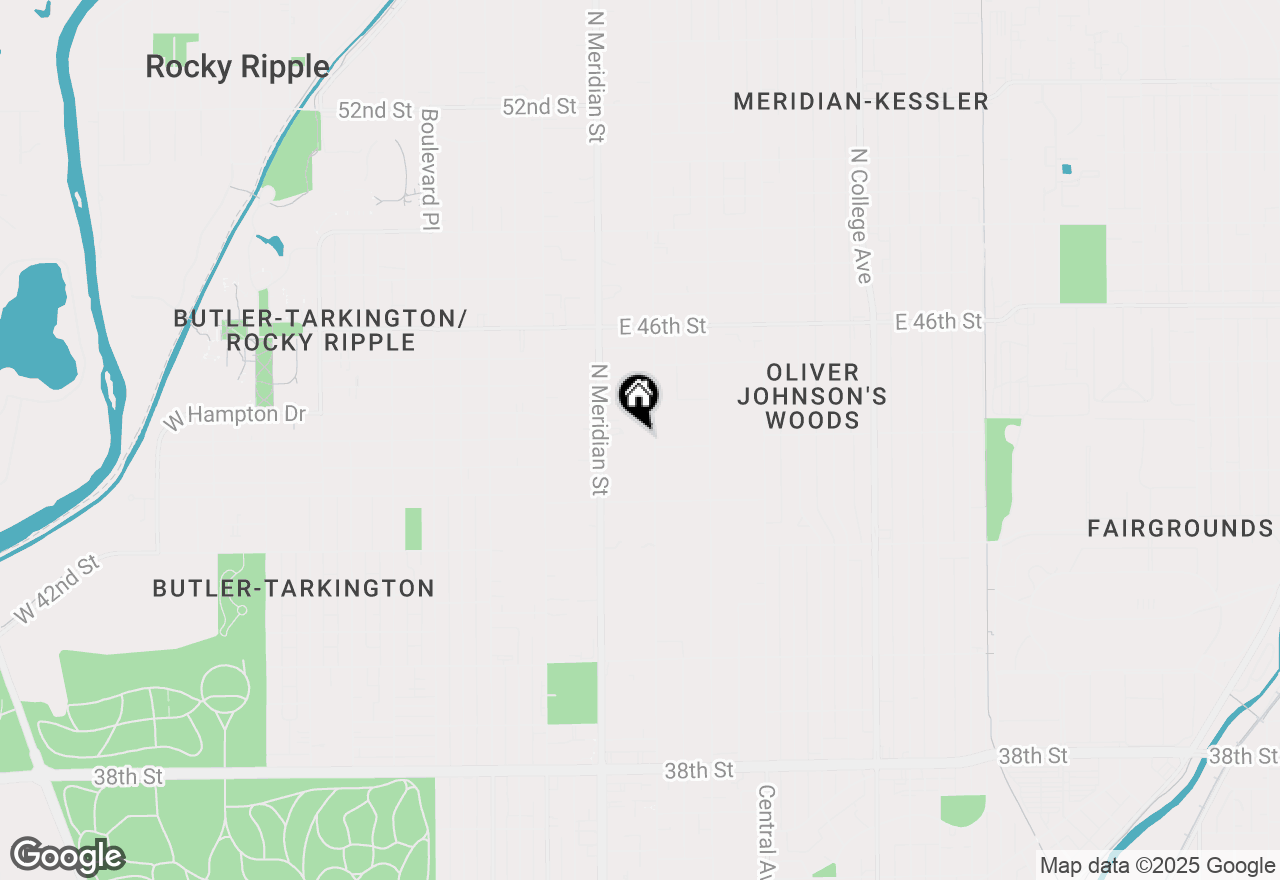 Map of 4410 N Pennsylvania Street, Indianapolis, IN 46205