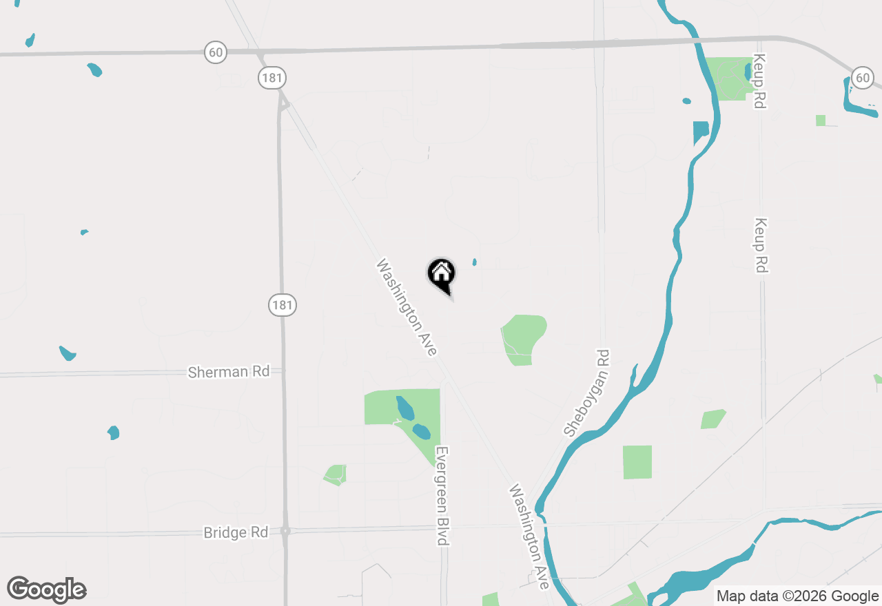 Map of W67N977 Cambridge Ave, Cedarburg, WI 53012