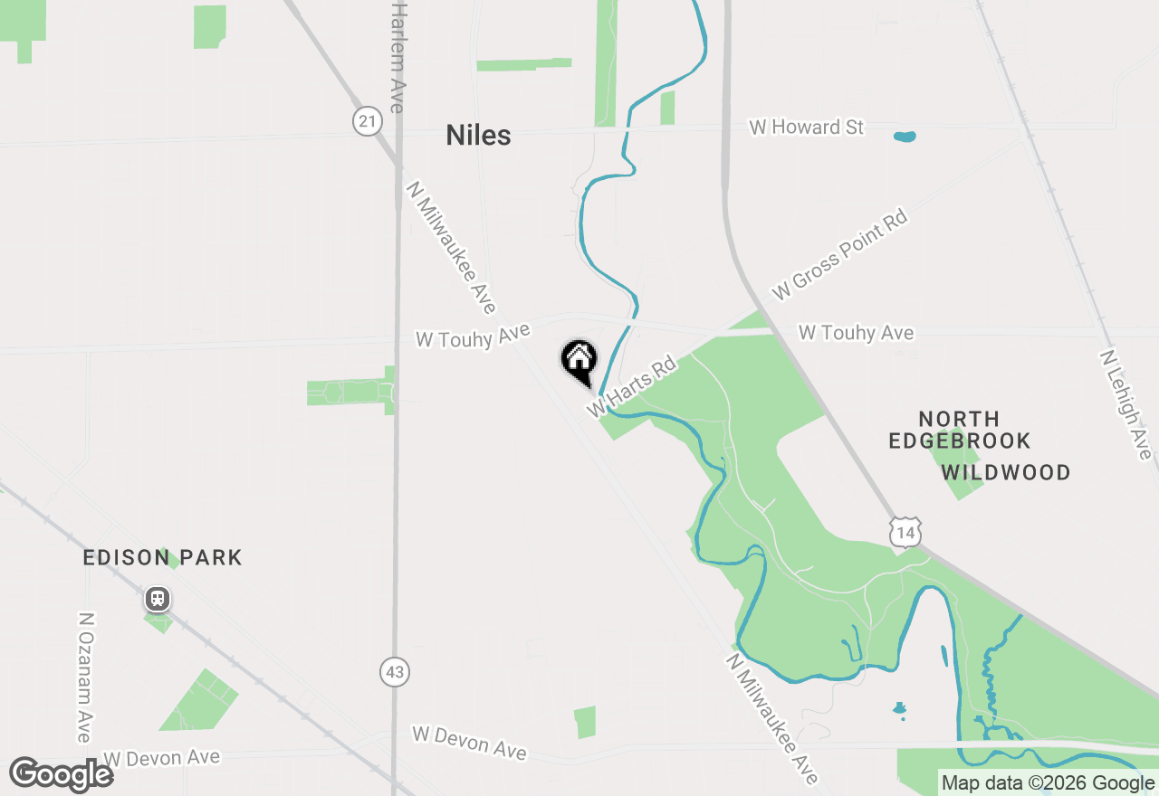 Map of 7046 N Franks Avenue, Niles, IL 60714