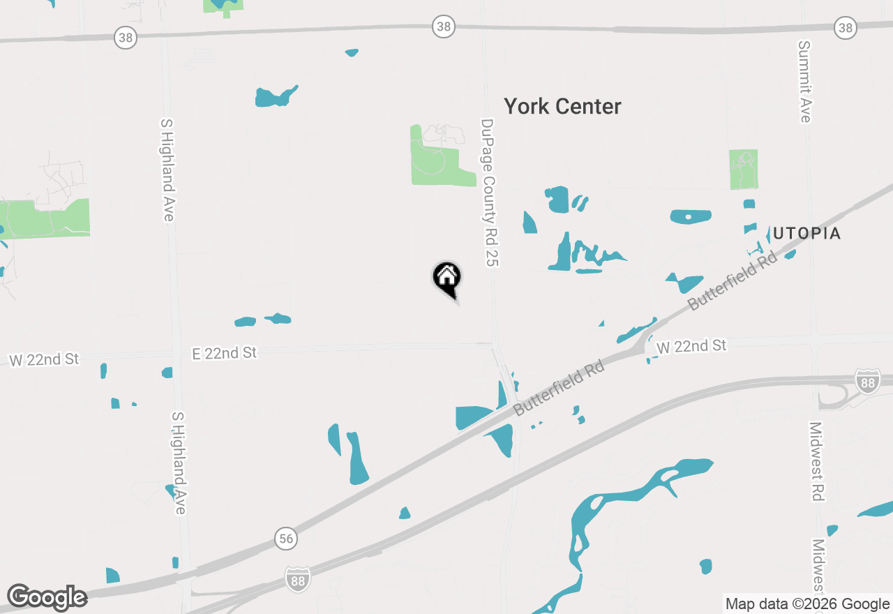 Map of 1S705 Westview Avenue, Lombard, IL 60148