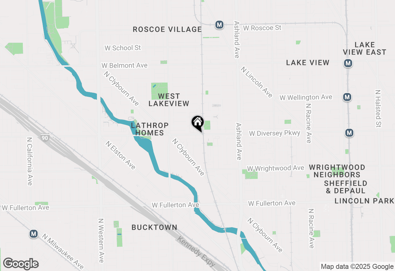 Map of 1801 W Diversey Parkway #11, Chicago, IL 60614