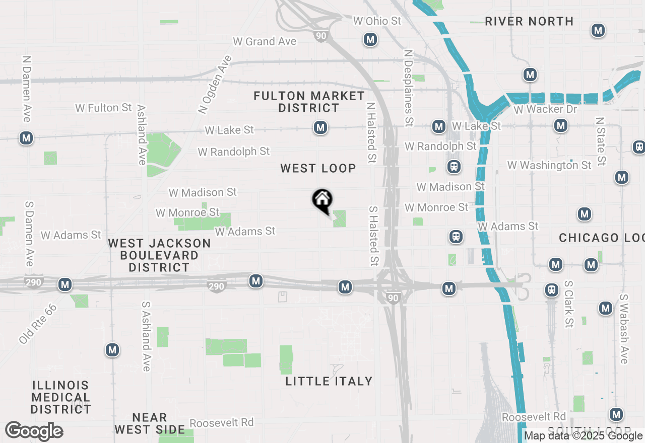 Map of 111 S Morgan Street #825, Chicago, IL 60607