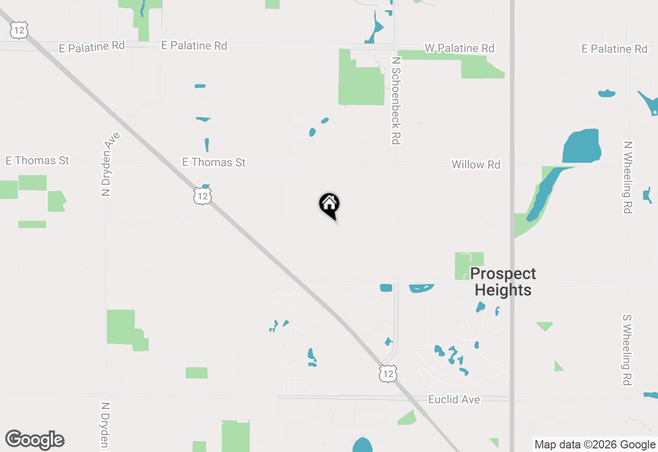 Map of 2515 E Olive Street #2C, Arlington Heights, IL 60004