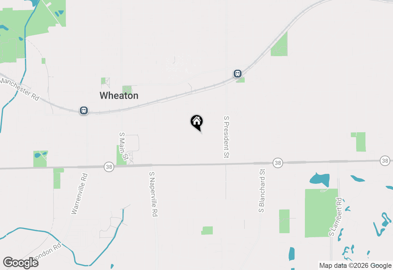 Map of 702 E Illinois Street, Wheaton, IL 60187