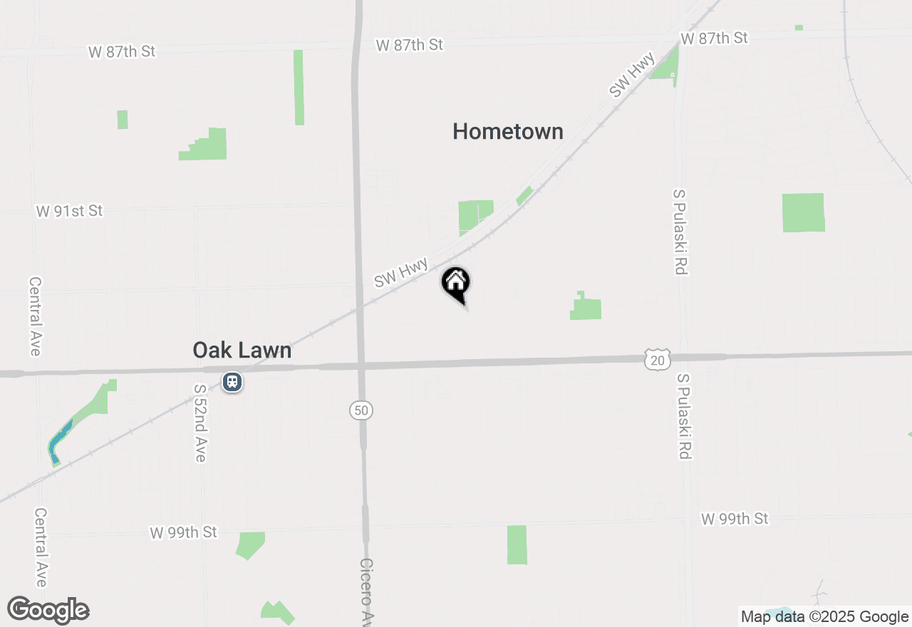 Map of 9340 S Kolmar Avenue, Oak Lawn, IL 60453