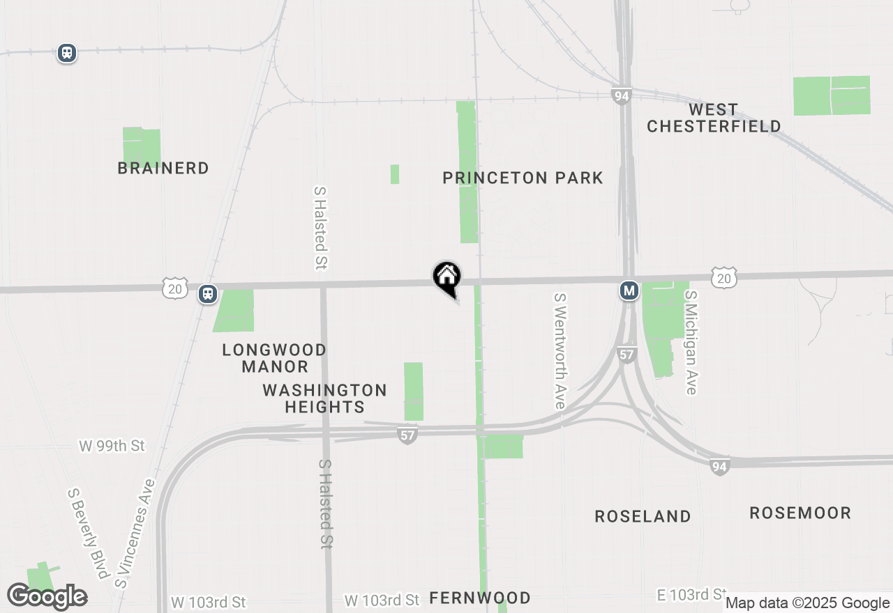 Map of 441 W 95th Place, Chicago, IL 60628