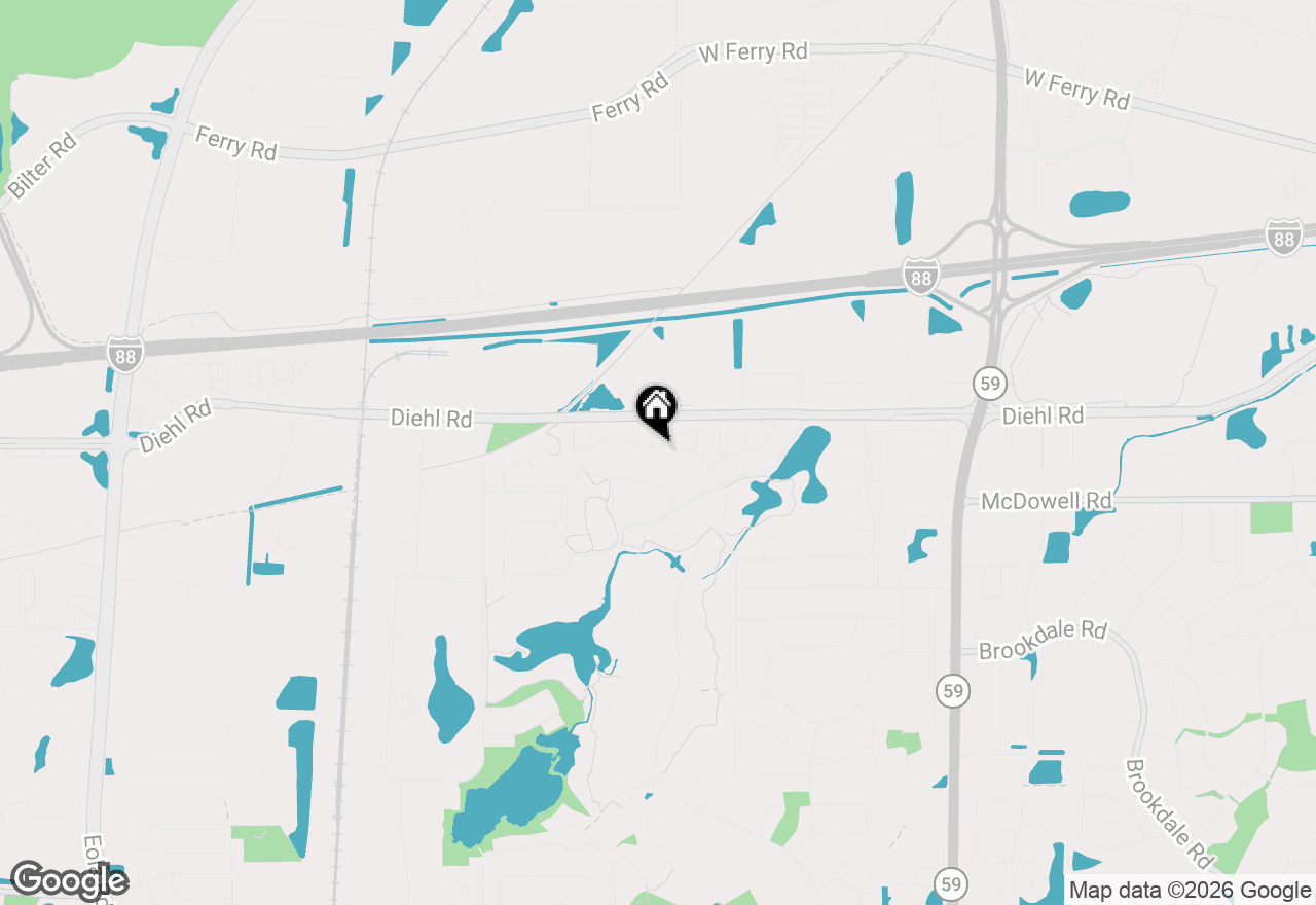Map of 5S027 Pebble Beach Court, Naperville, IL 60563