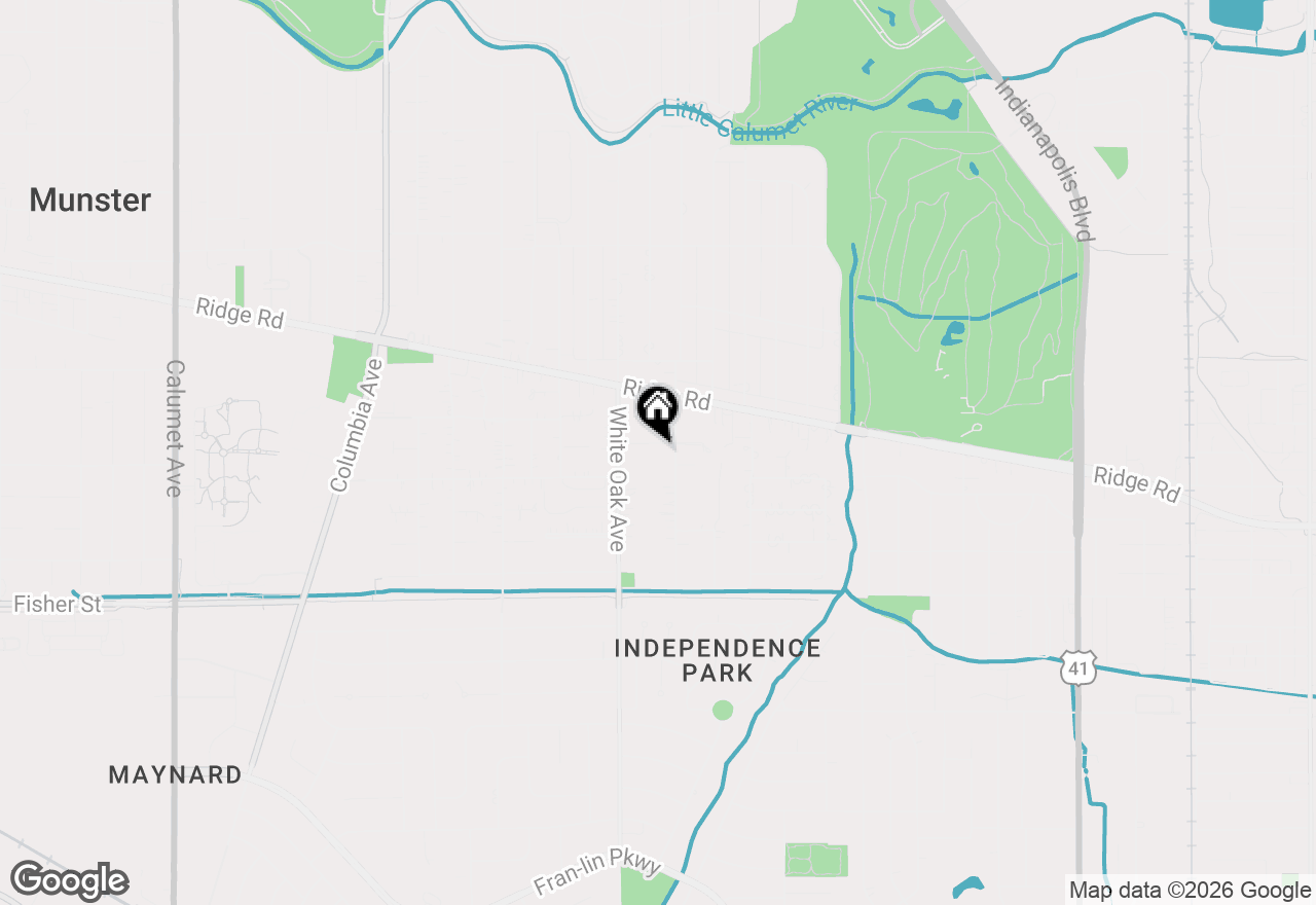 Map of 1634 Wilson Street, Munster, IN 46321