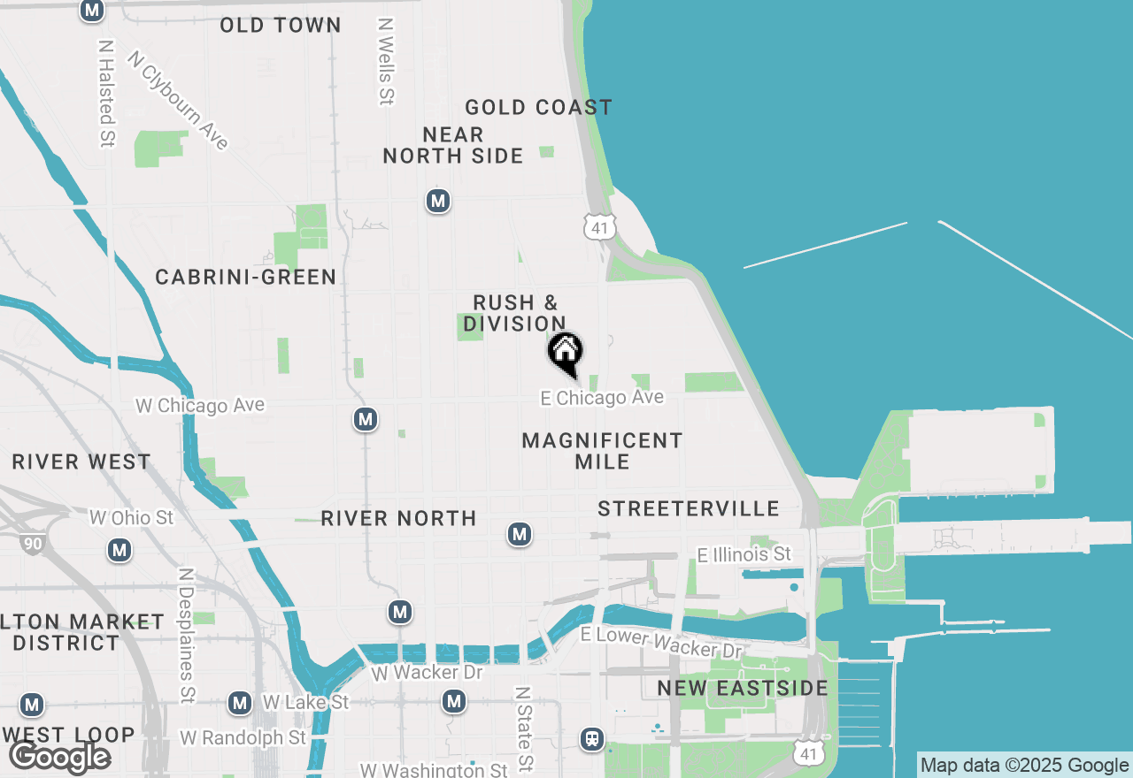 Map of 806 N Rush Street, Chicago, IL 60611