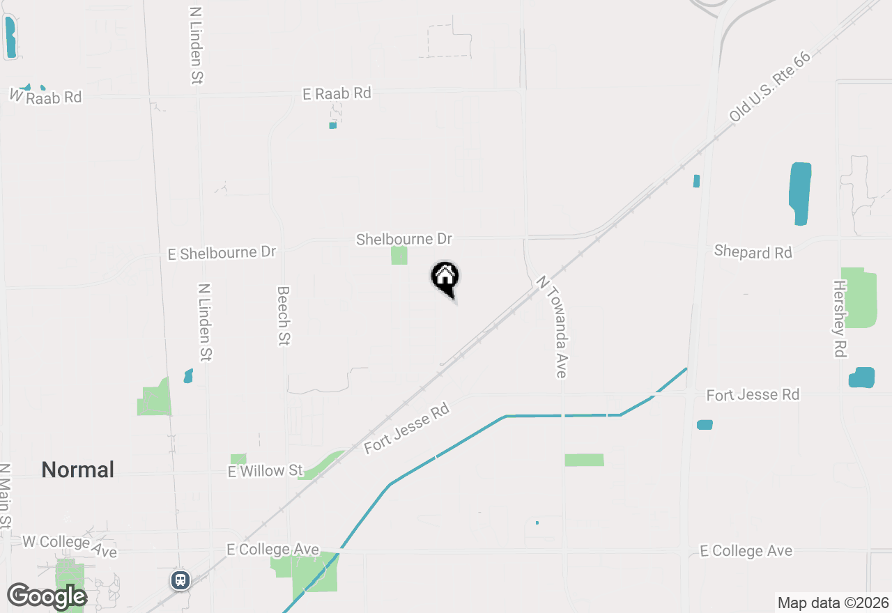 Map of 1300/1302 Henry Normal Street, Normal, IL 61761