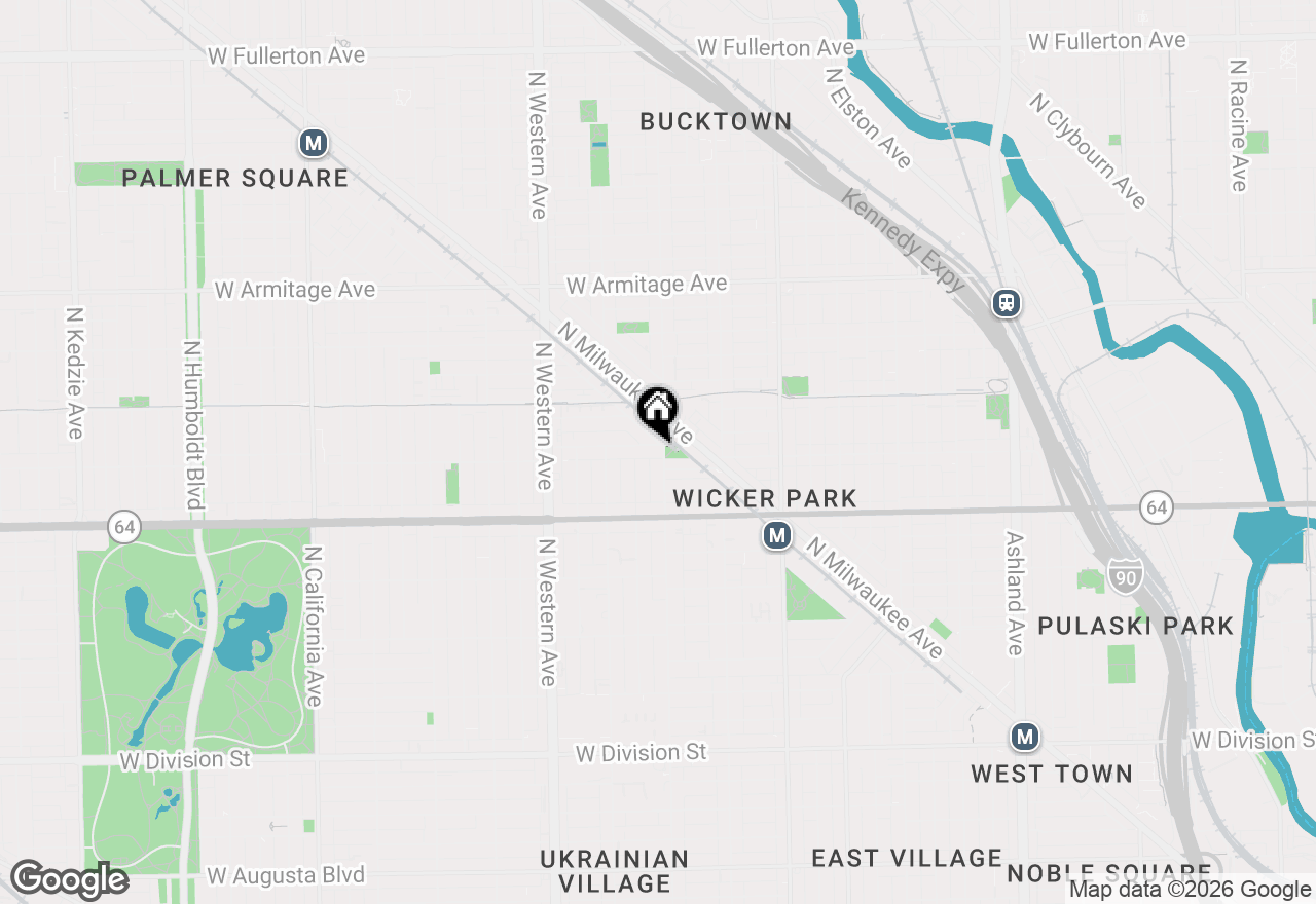 Map of 2201 W Wabansia Avenue #5, Chicago, IL 60647